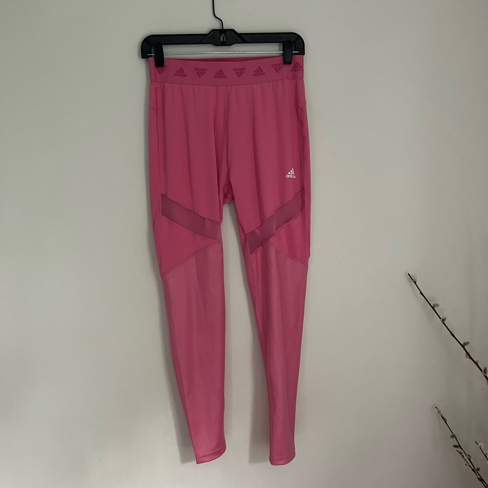 Adidas pink aeroready tights